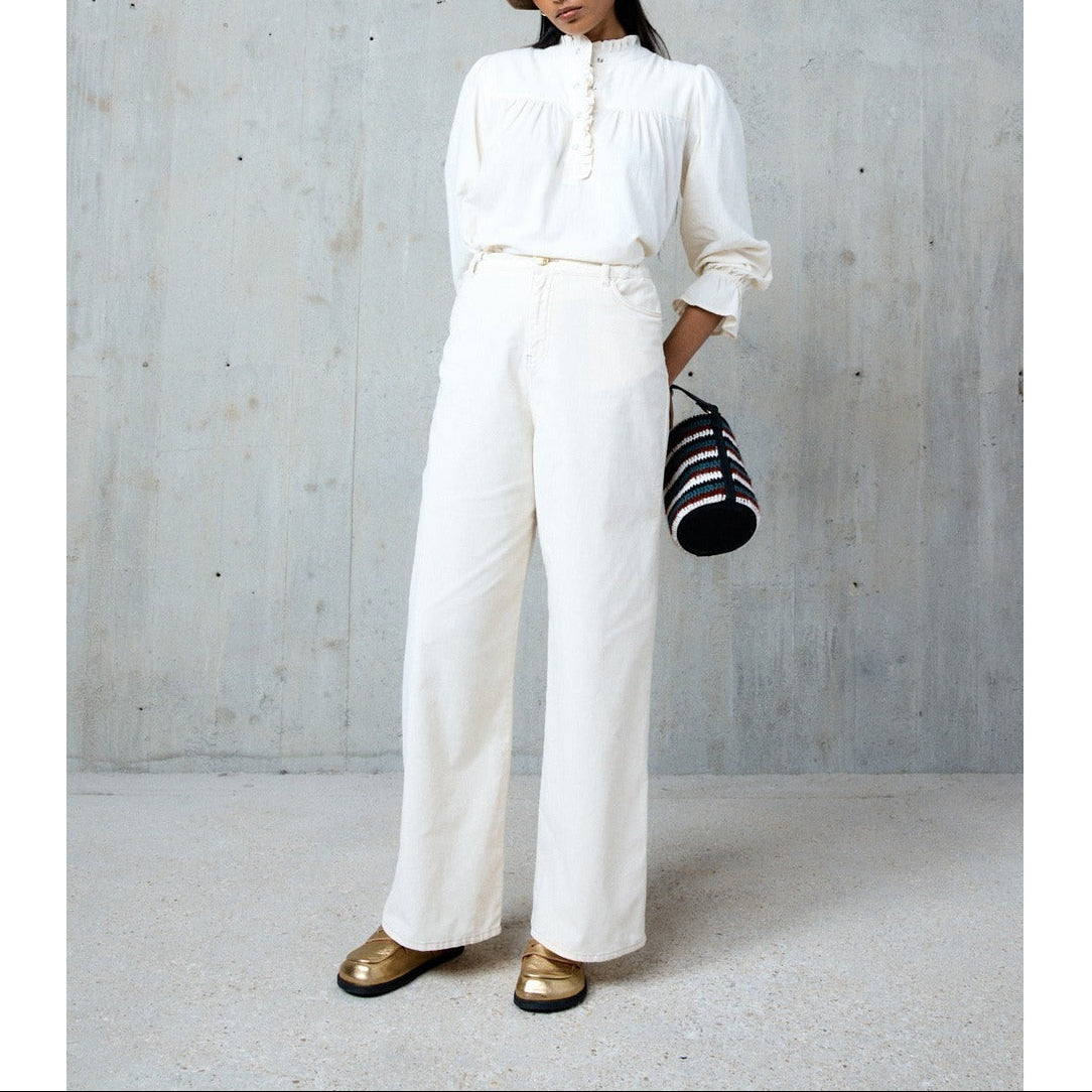 Pantalon Velours Lolita - Ecru