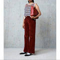 Cot Vanes Velvet Trousers - Burgundy