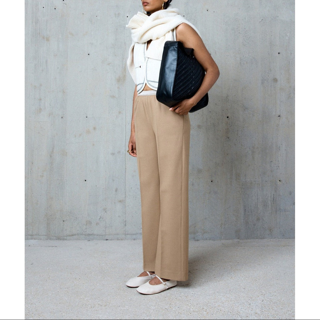 Pantalon Droit Elast Chlotild - Beige