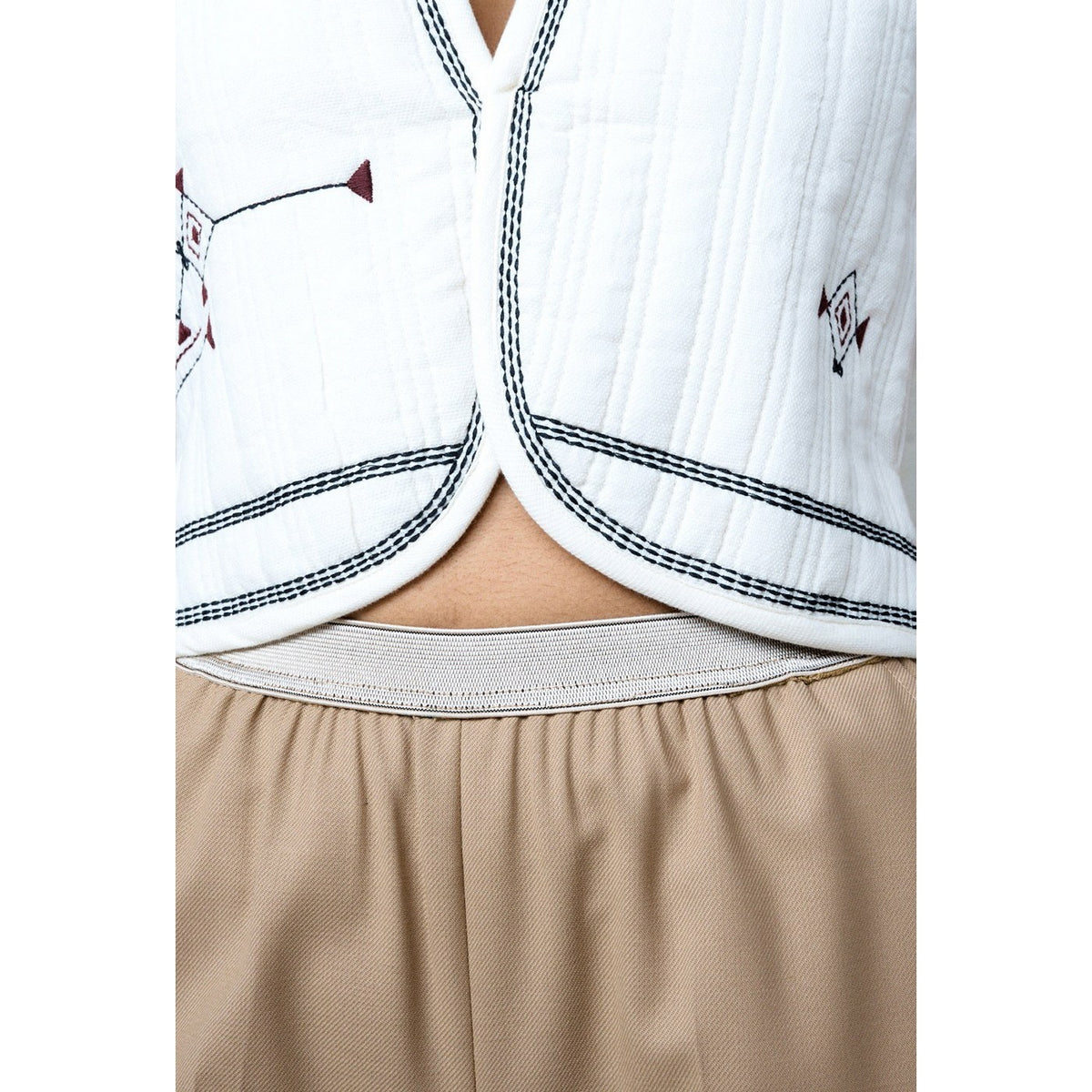 Pantalon Droit Elast Chlotild - Beige