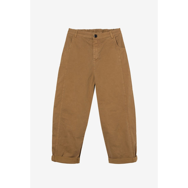 Pantaloni In Tela Tatiana - Ocra