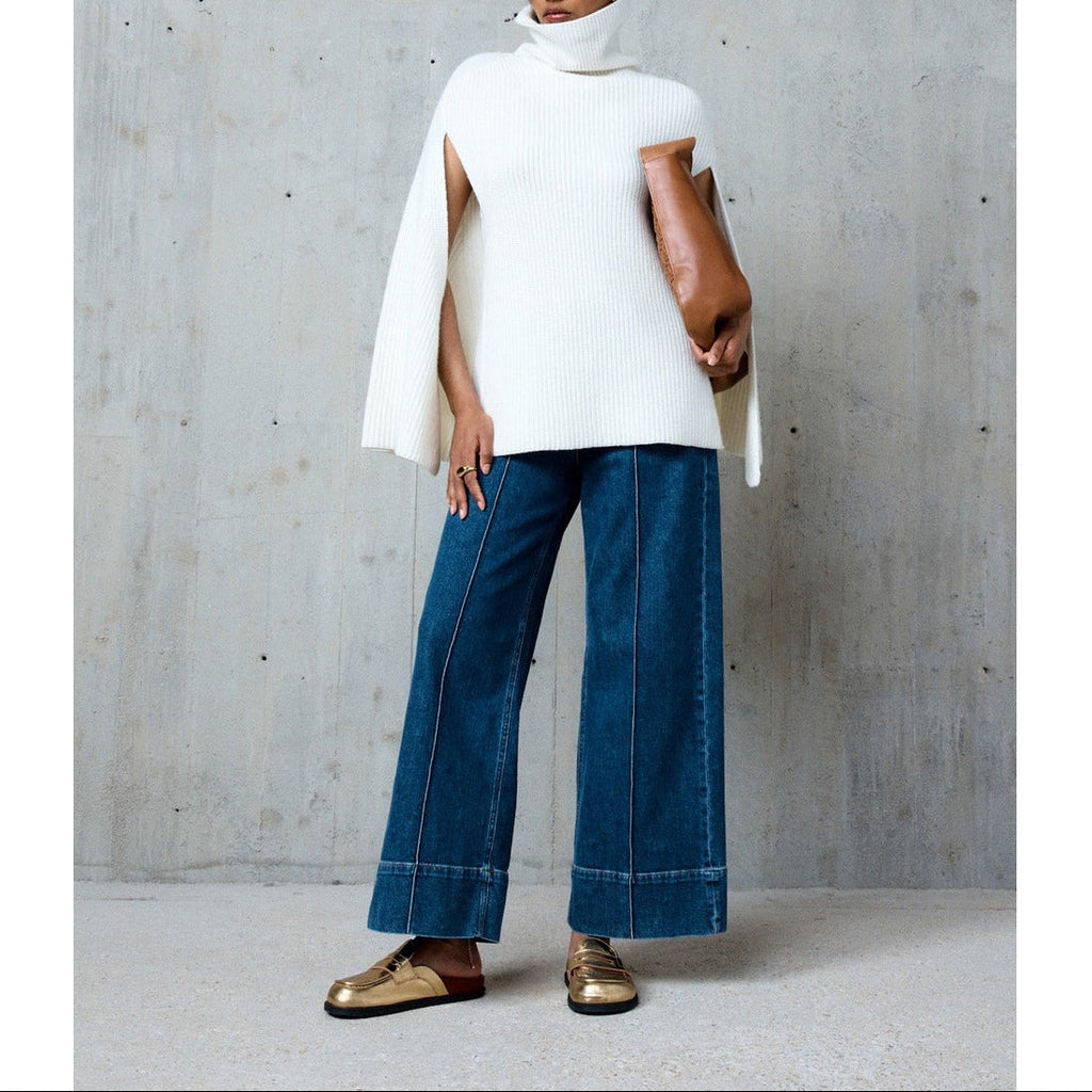 Pull Col Roule Vaiana - Ecru