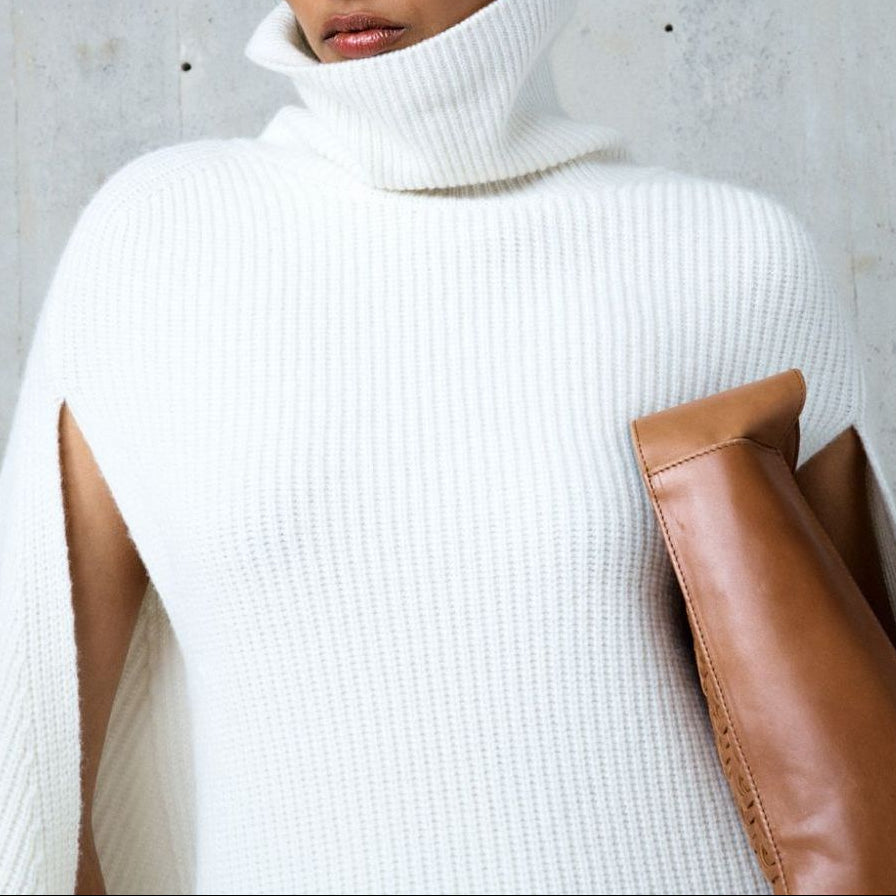 Pull Col Roule Vaiana - Ecru
