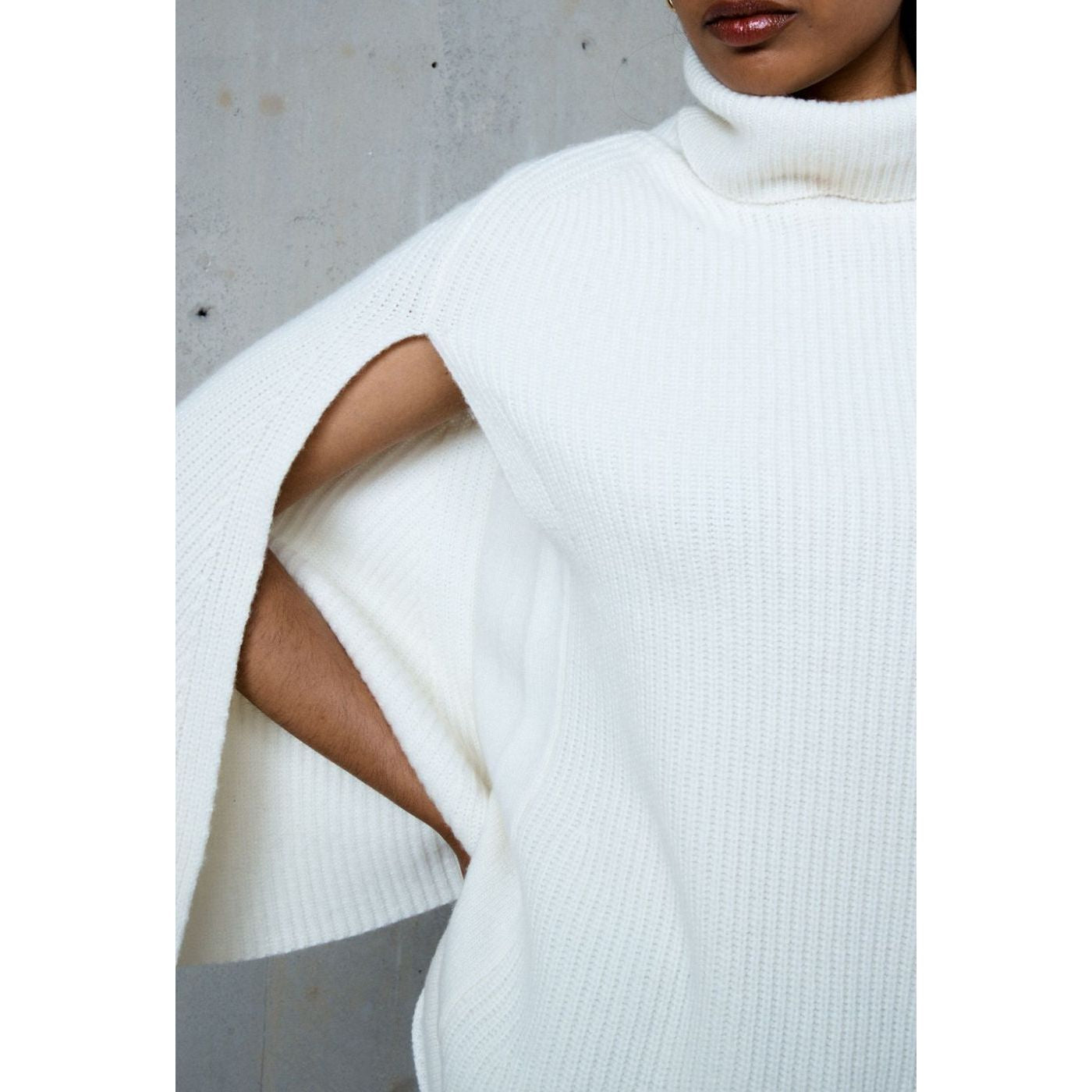 Pull Col Roule Vaiana - Ecru