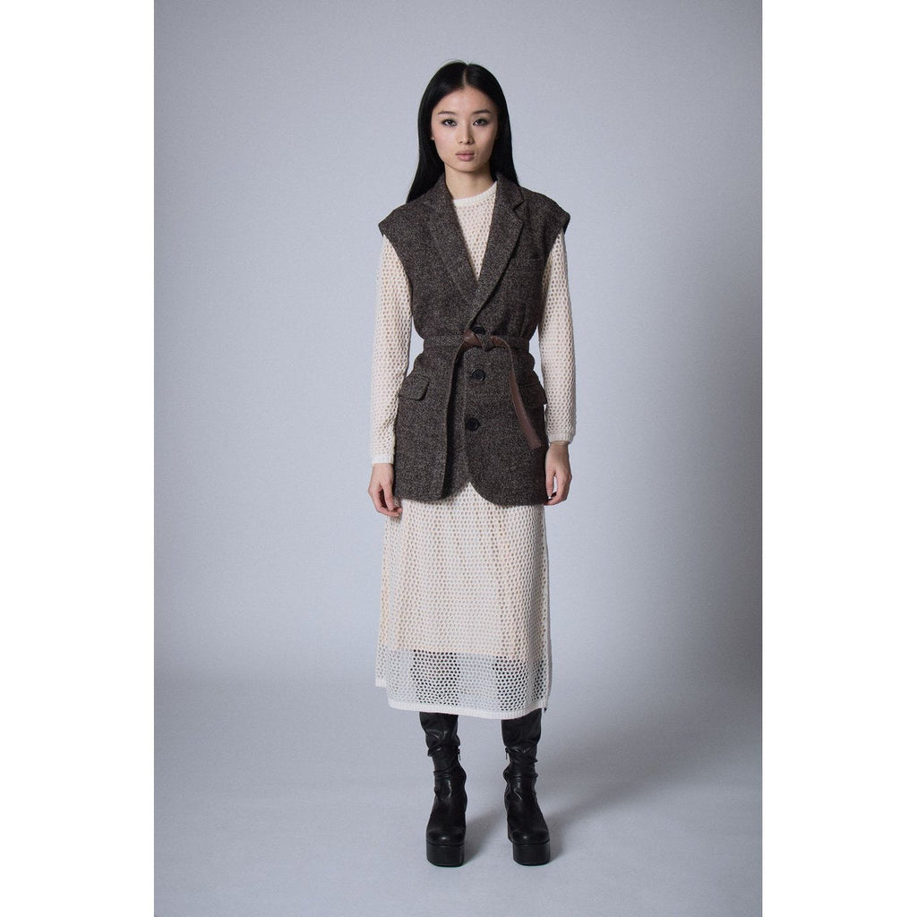 Veste Sans Manches Raymonde - Chocolat