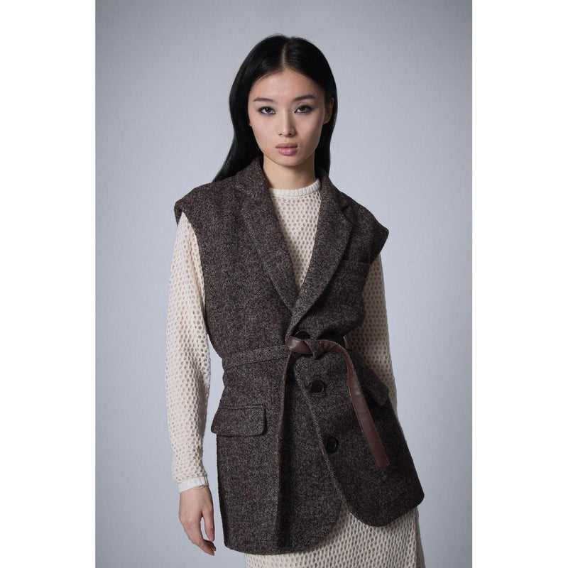 Veste Sans Manches Raymonde - Chocolat