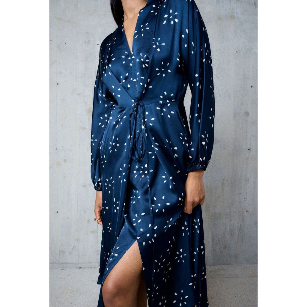Robe Ceinturee Naima - Indigo