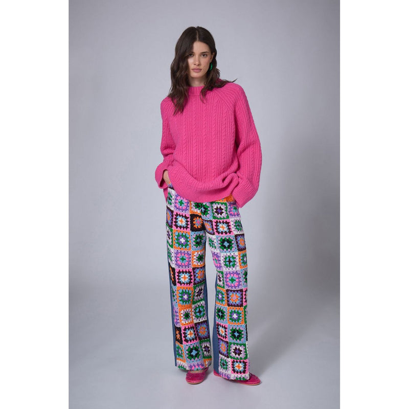 Pull Oversize Torsade - Rose