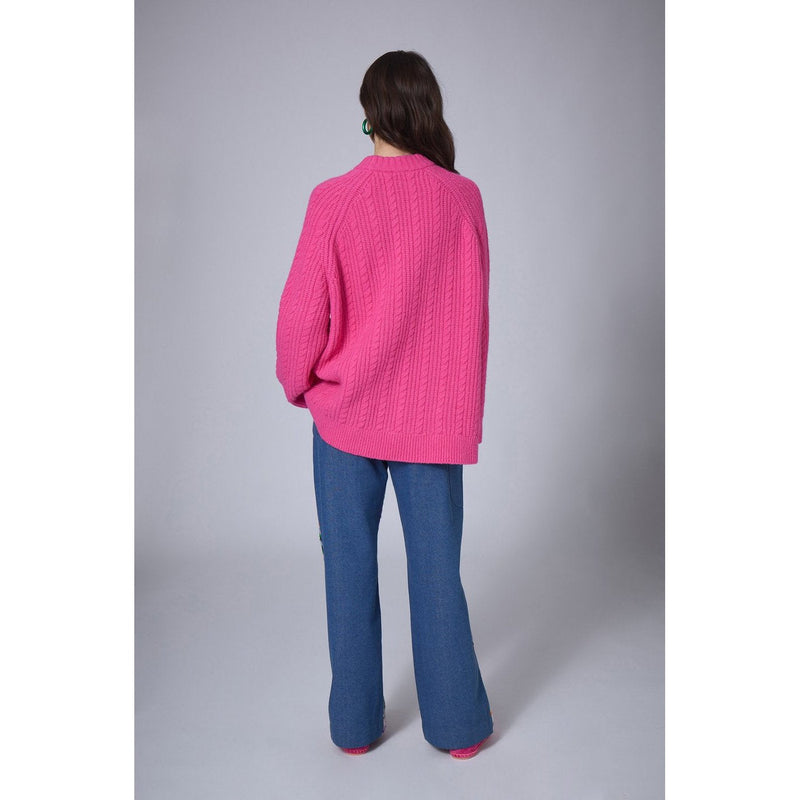 Pull Oversize Torsade - Rose