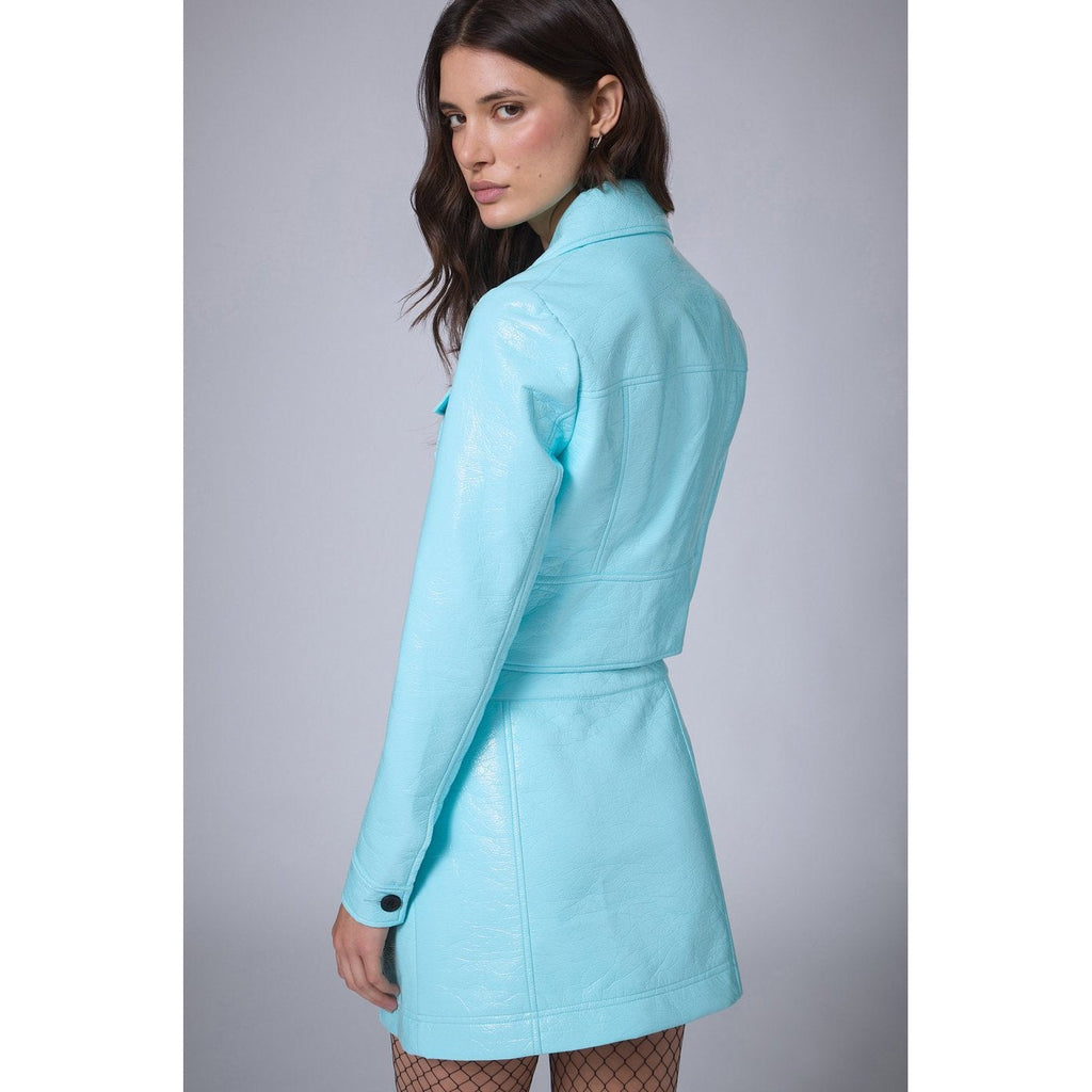 Veste Vinyle - Turquoise