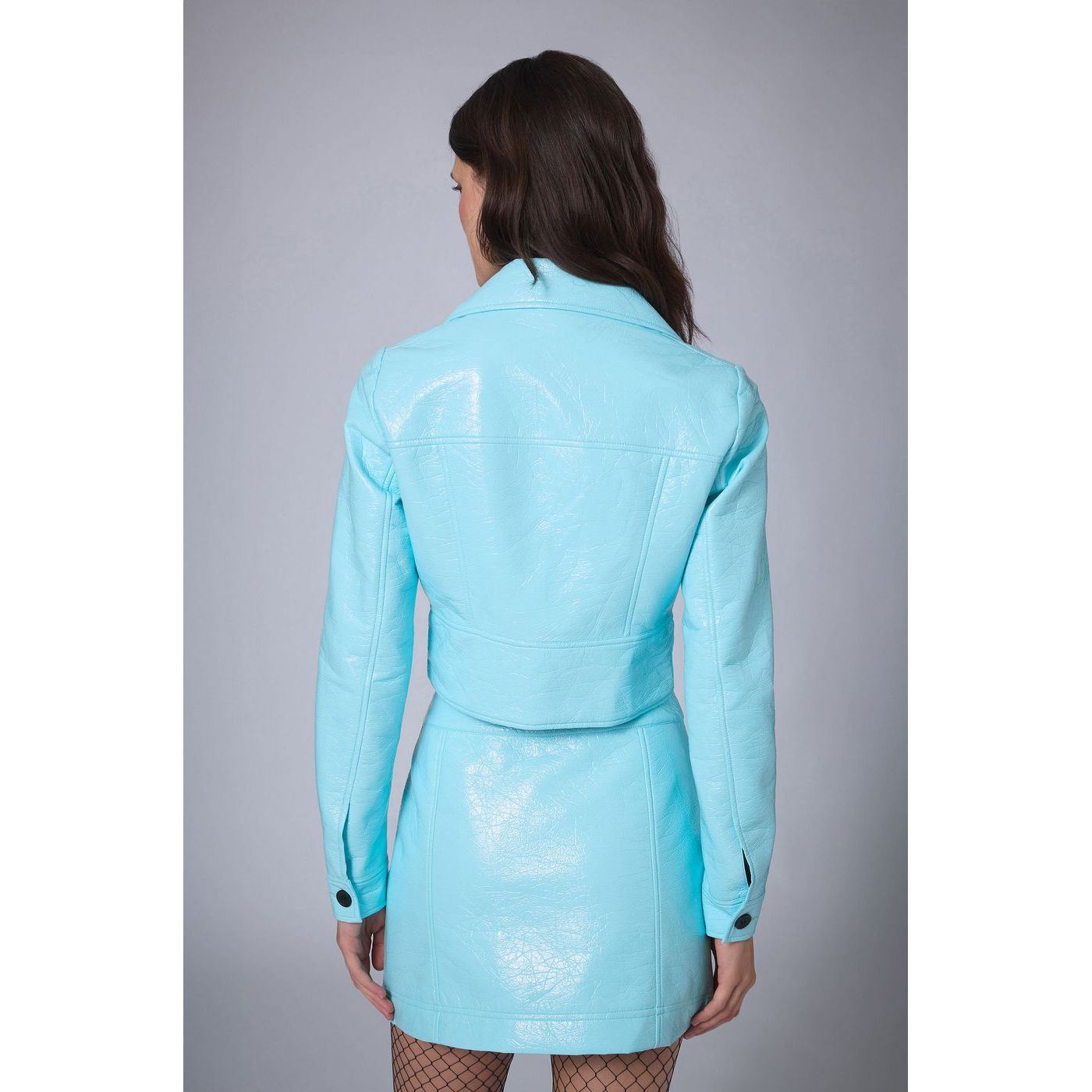Veste Vinyle - Turquoise