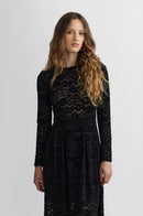 Robe Longue Corbeille - Noir