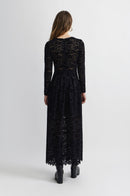 Robe Longue Corbeille - Noir