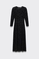 Robe Longue Corbeille - Noir