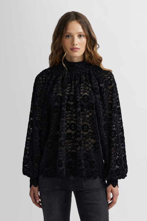 Blouse Corbeille - Noir