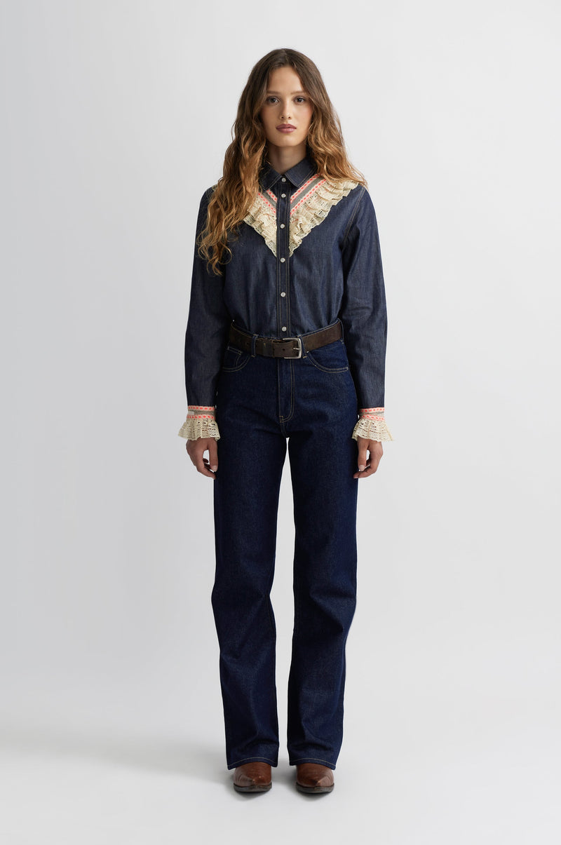 Chemise Cowgirl - Brut