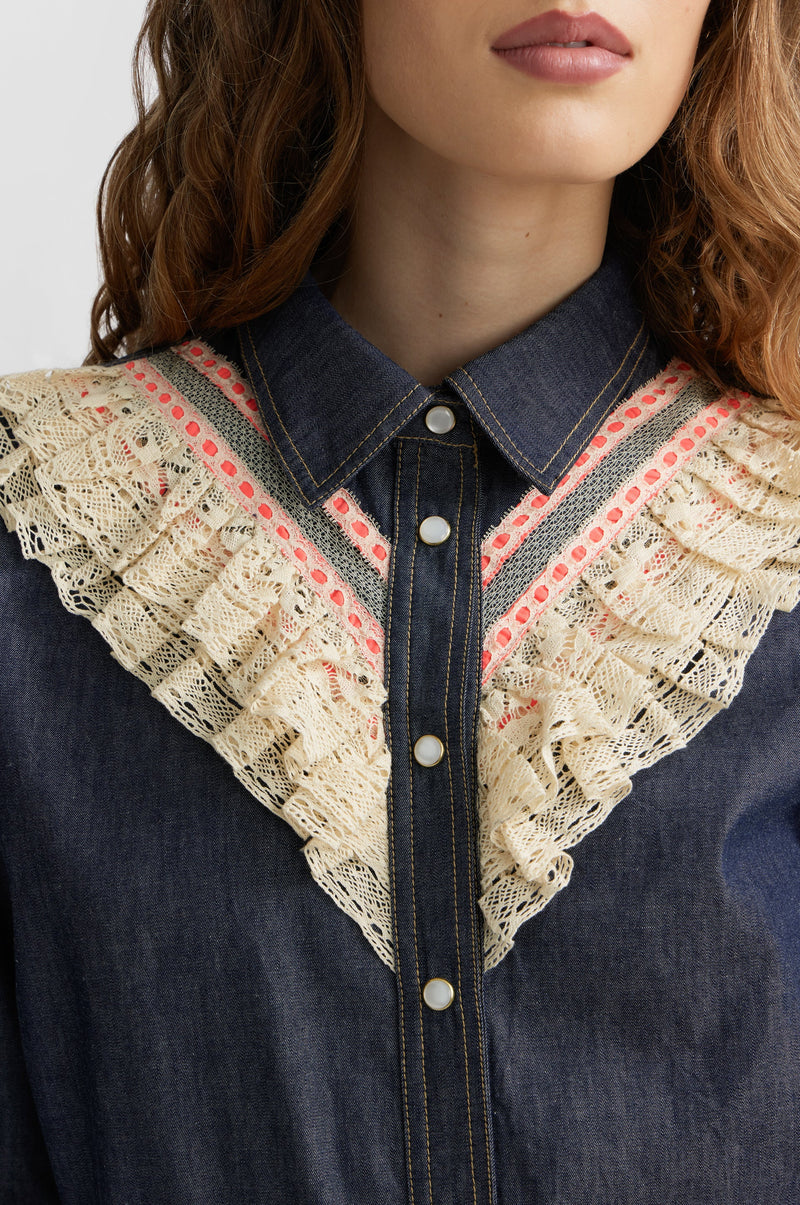 Chemise Cowgirl - Brut