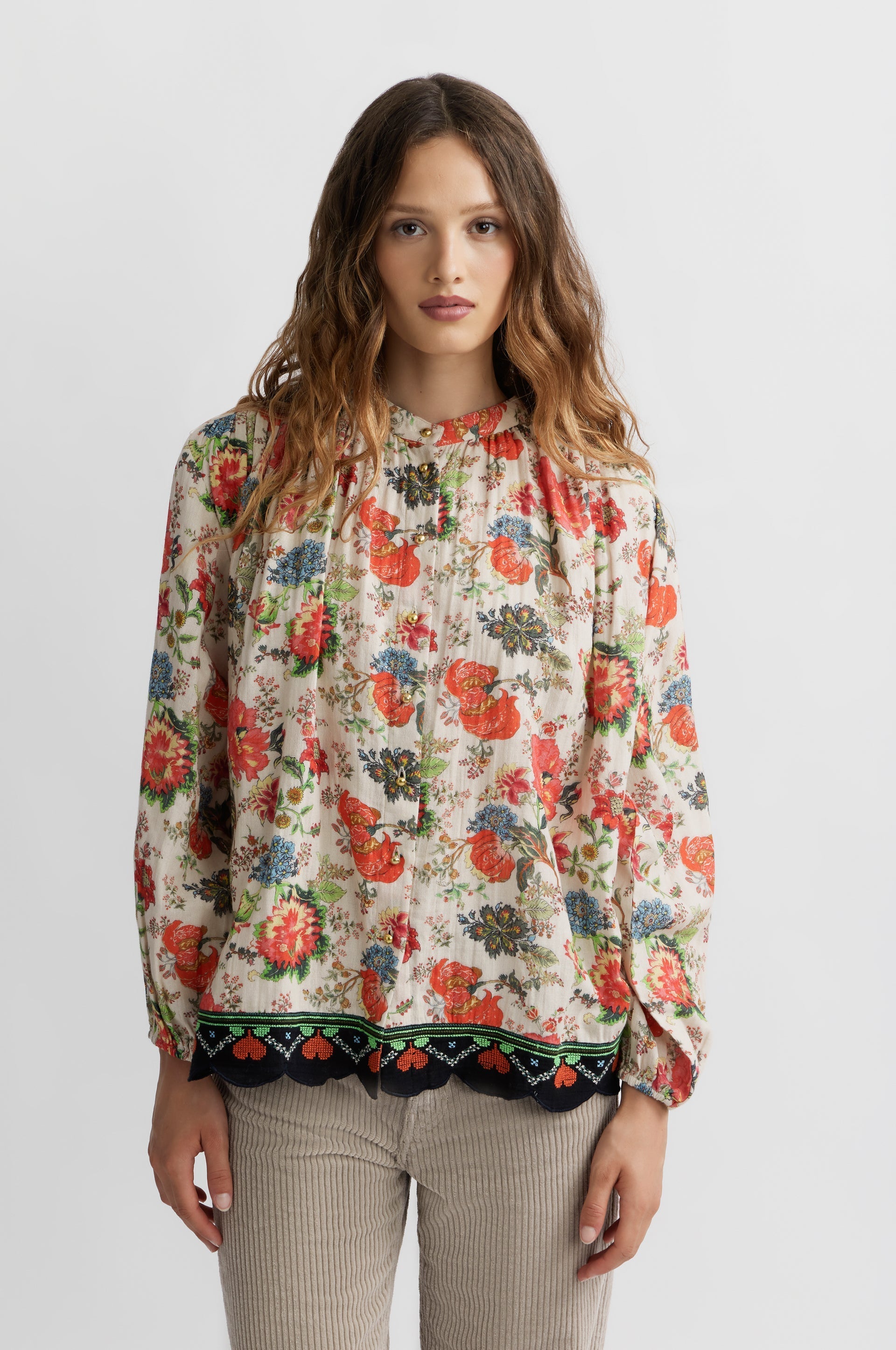 Jouy Shirt - Ecru