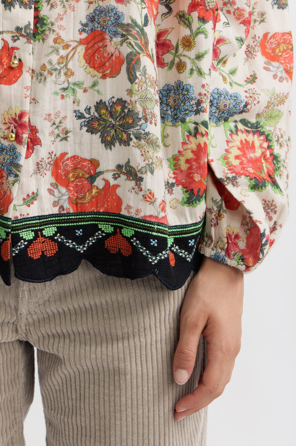 Jouy Shirt - Ecru