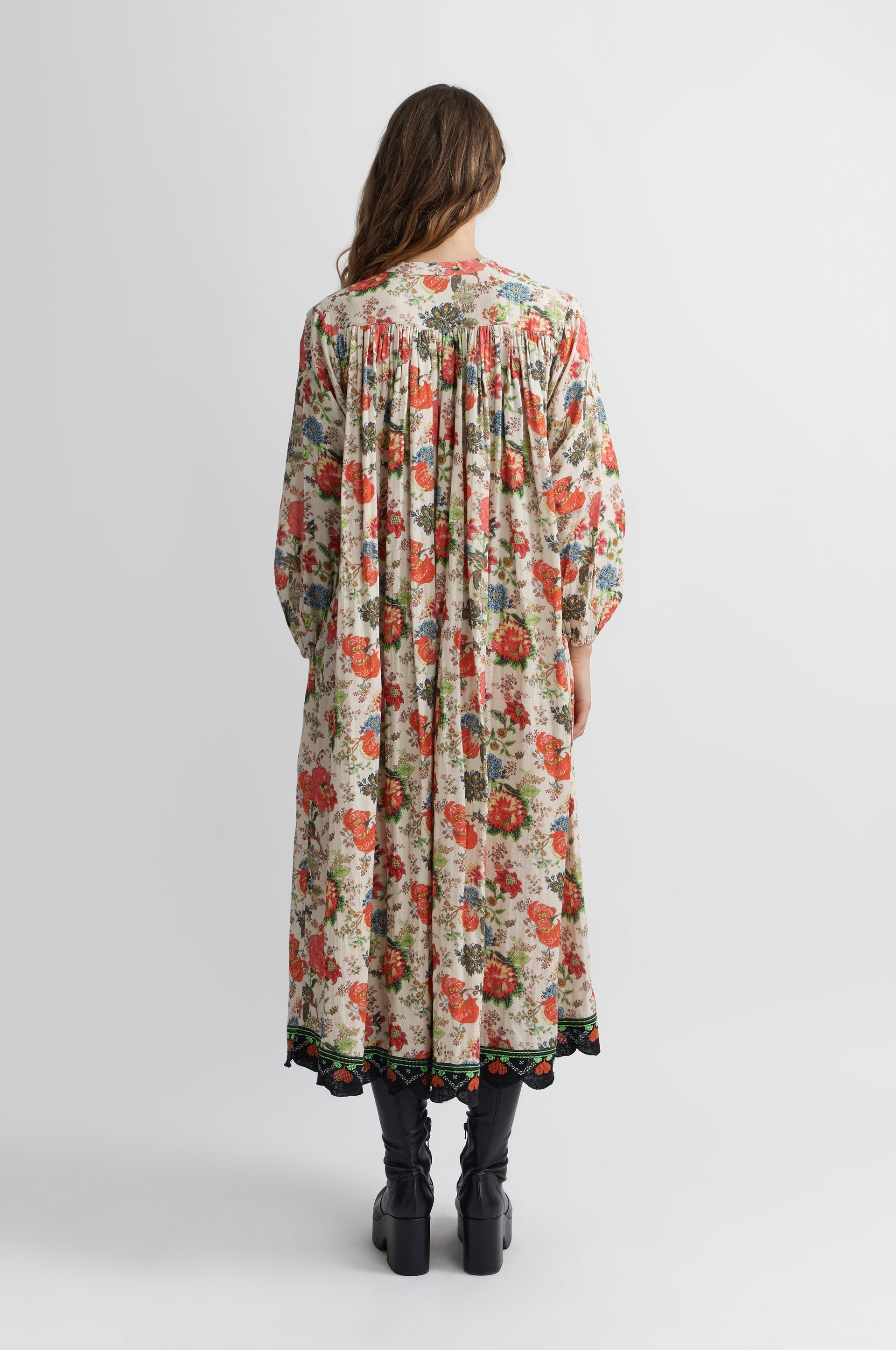 Vestido Largo Jouy - Crudo