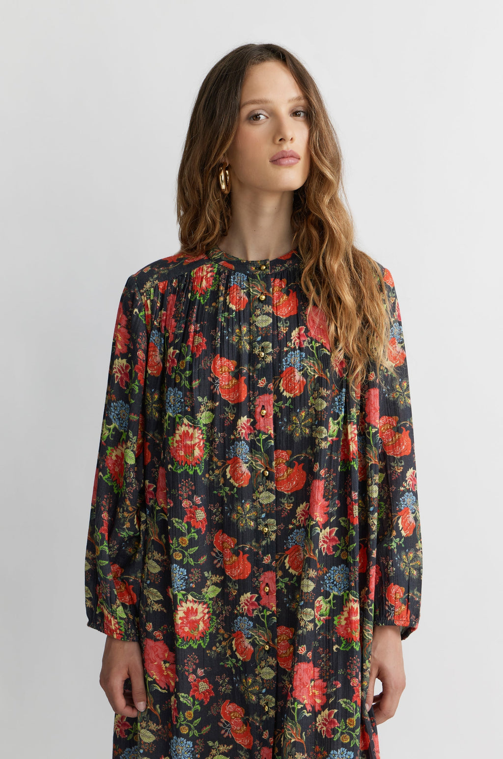 Robe Longue Jouy - Ecru