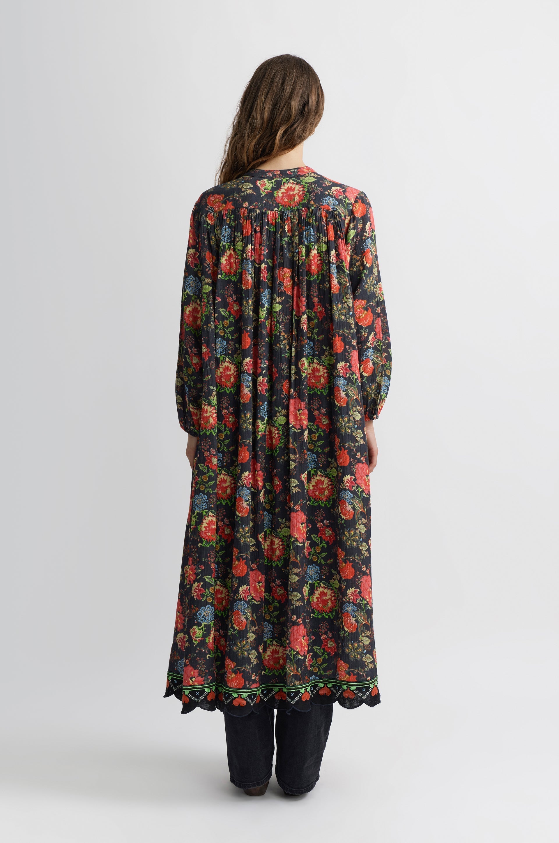 Robe Longue Jouy - Ecru