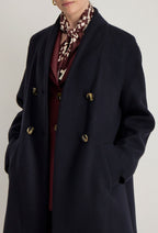 Manteau Long S/c Natalia - Marine