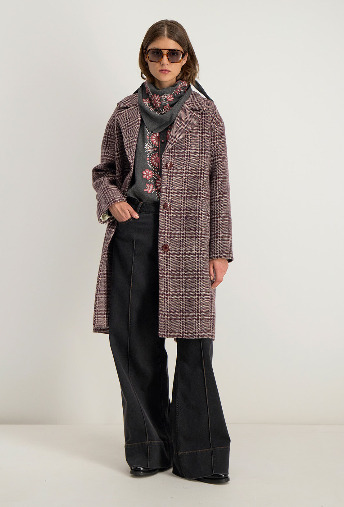 Manteau Genoux Leonce - Framboise