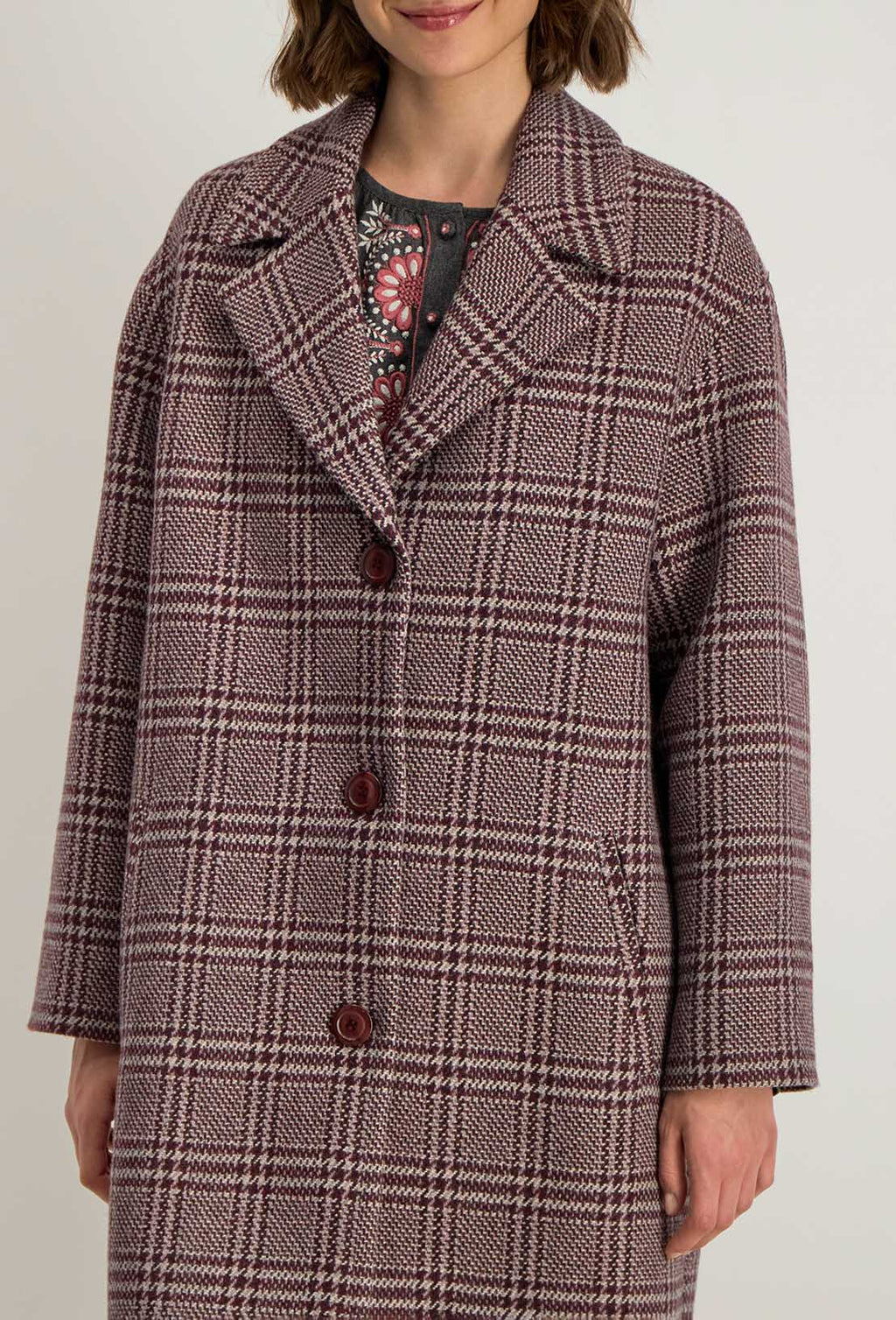 Manteau Genoux Leonce - Framboise