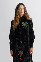 Nappe Long Dress - Black