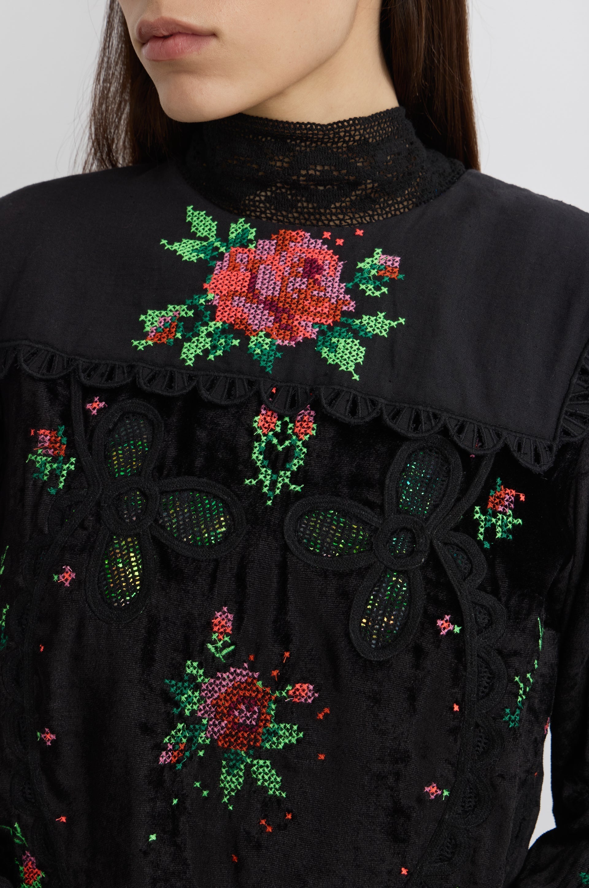 Nappe Top - Black