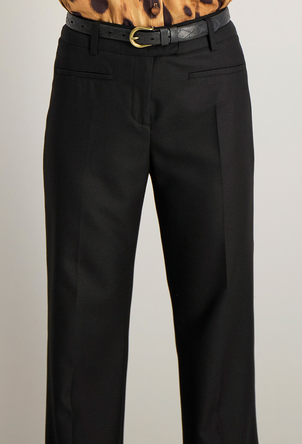Flared broek Raina - Zwart