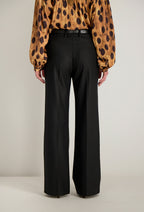 Flared broek Raina - Zwart
