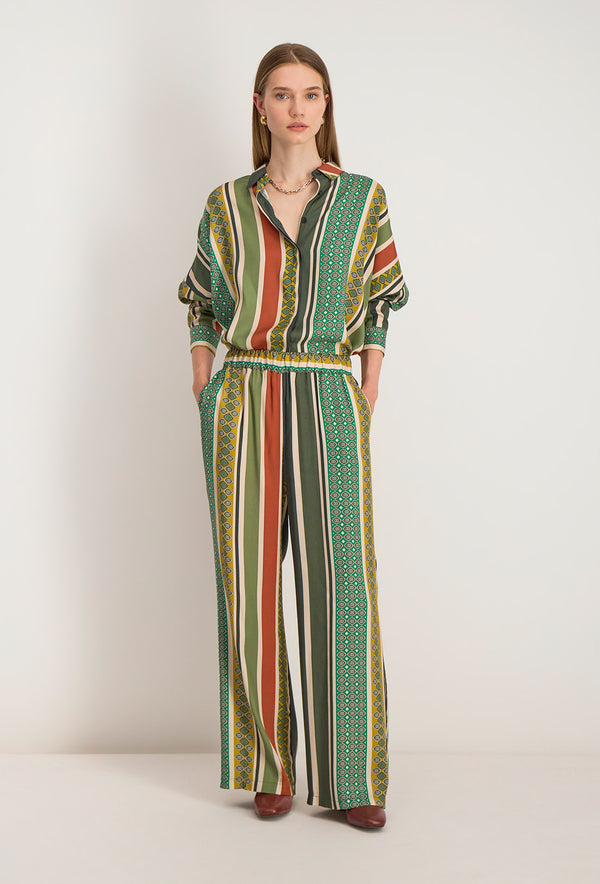 Pantaloni con Elastico Neria - Multicolore