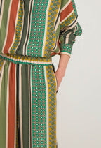 Neria Elasticated Trousers - Multicoloured