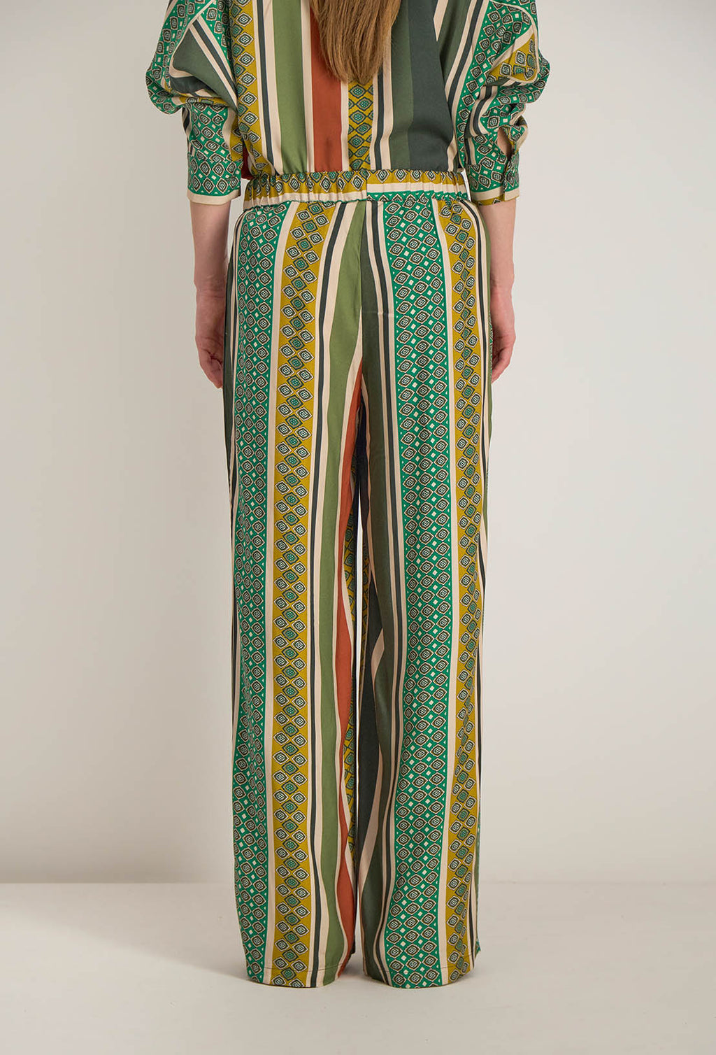 Neria Elasticated Trousers - Multicoloured