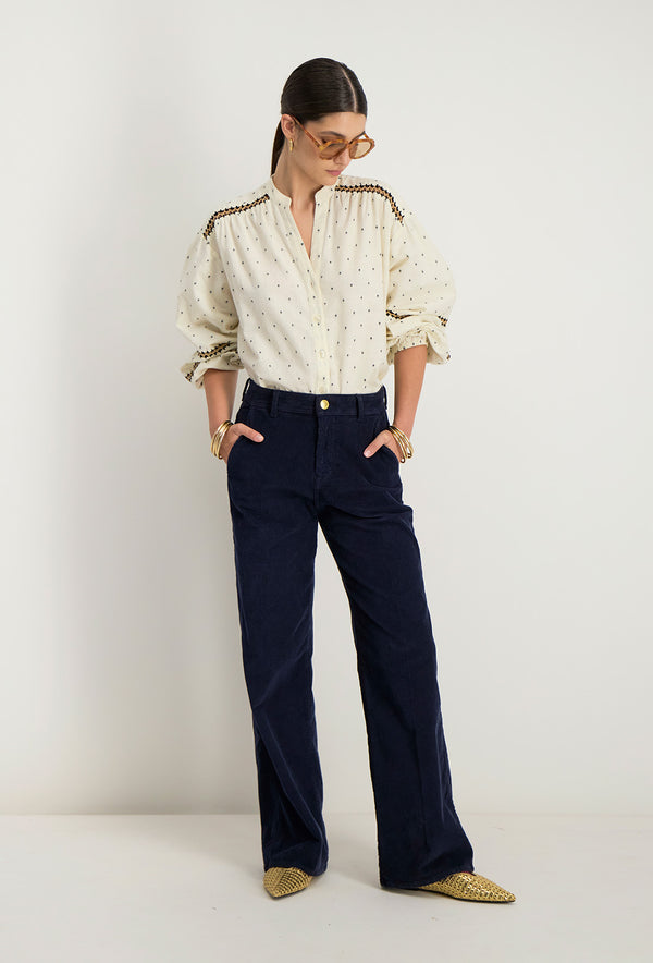 Pantaloni Ampi Indira - Notturno