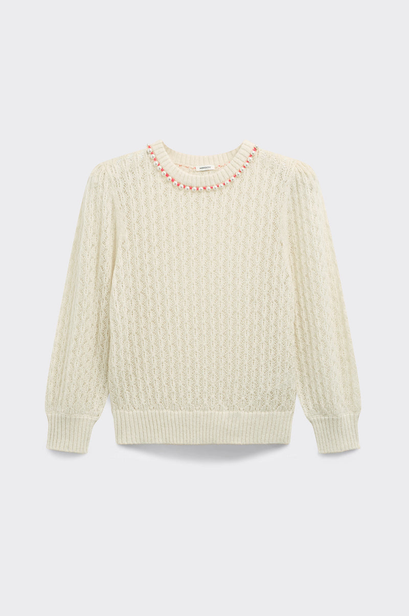 Pull Perles - Ecru