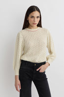 Pull Perles - Ecru