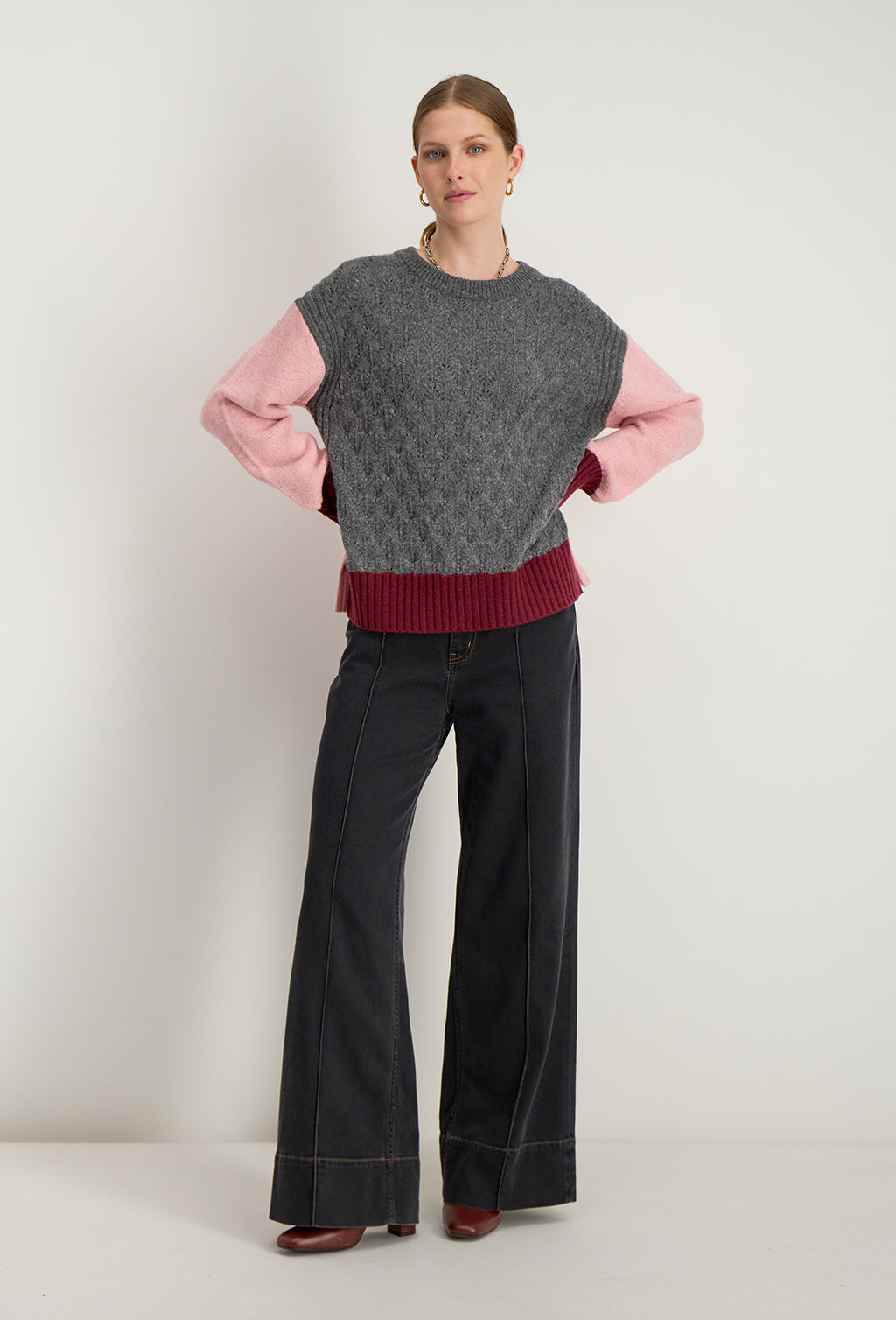 Pull Colorblock Irida - Rose