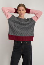 Pull Colorblock Irida - Rose