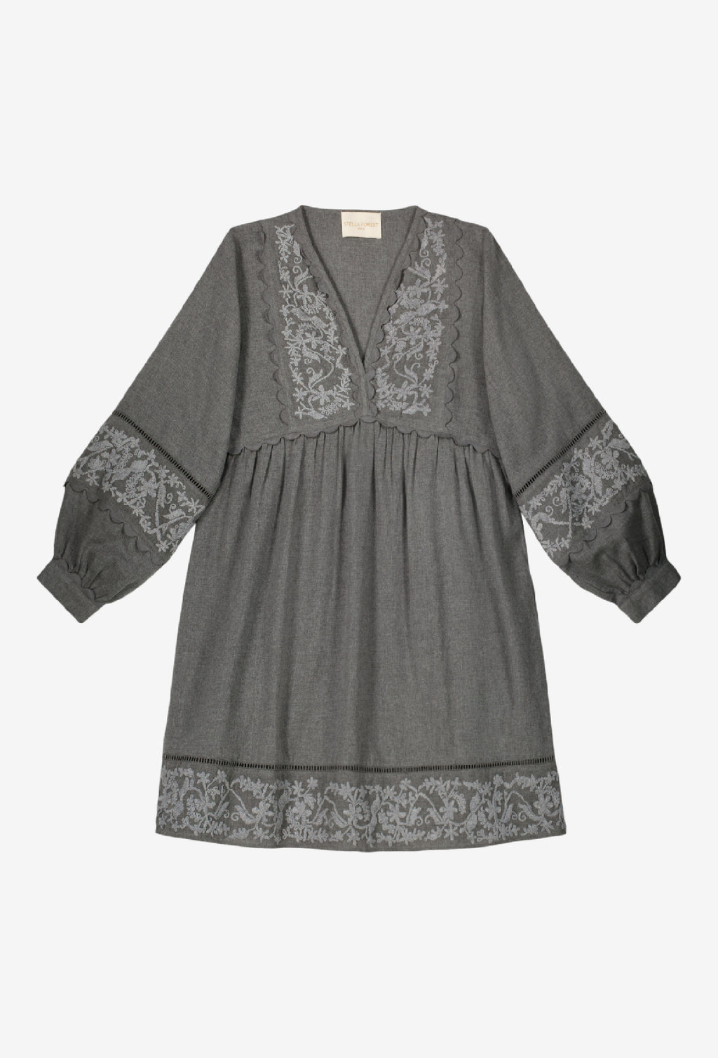 Abito Corto Ml Radia - Grigio