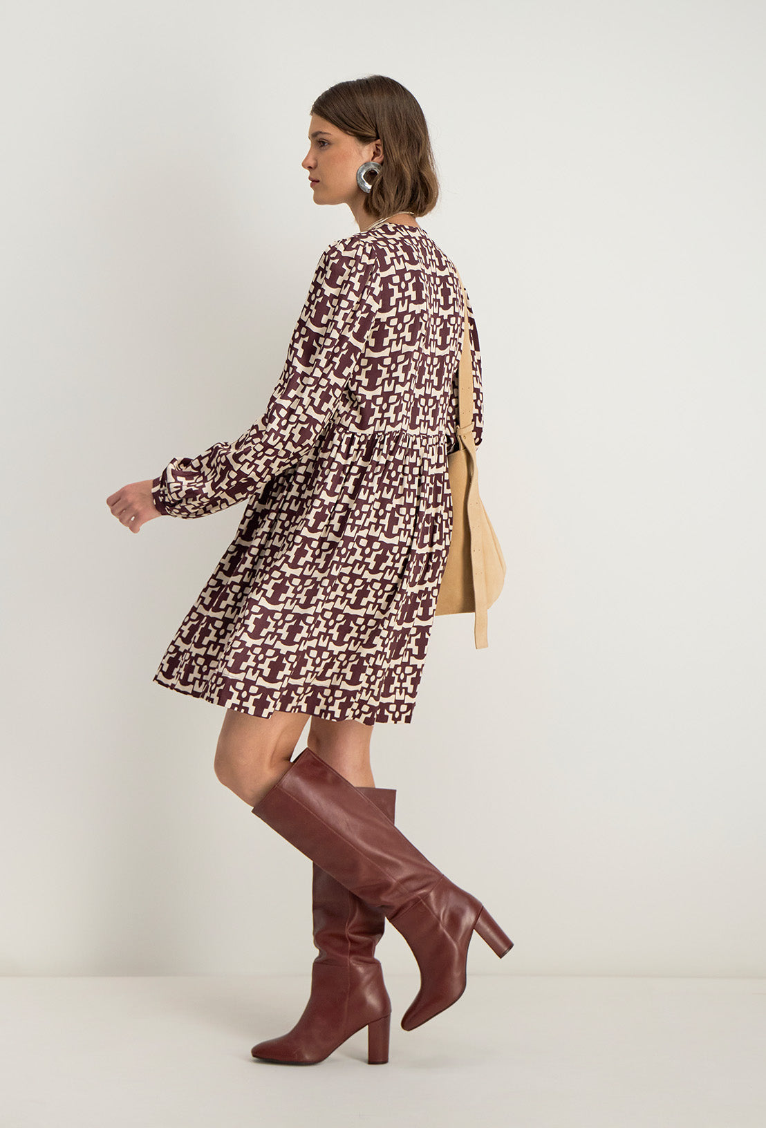 Robe Courte Azel - Bordeaux