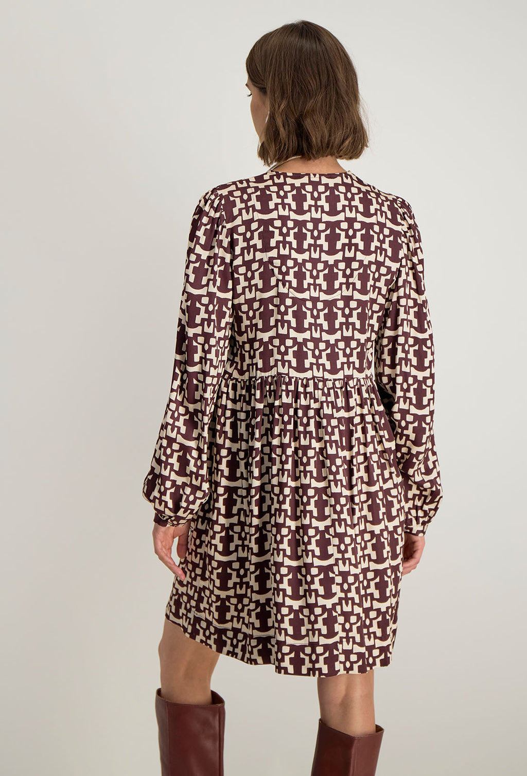 Robe Courte Azel - Bordeaux
