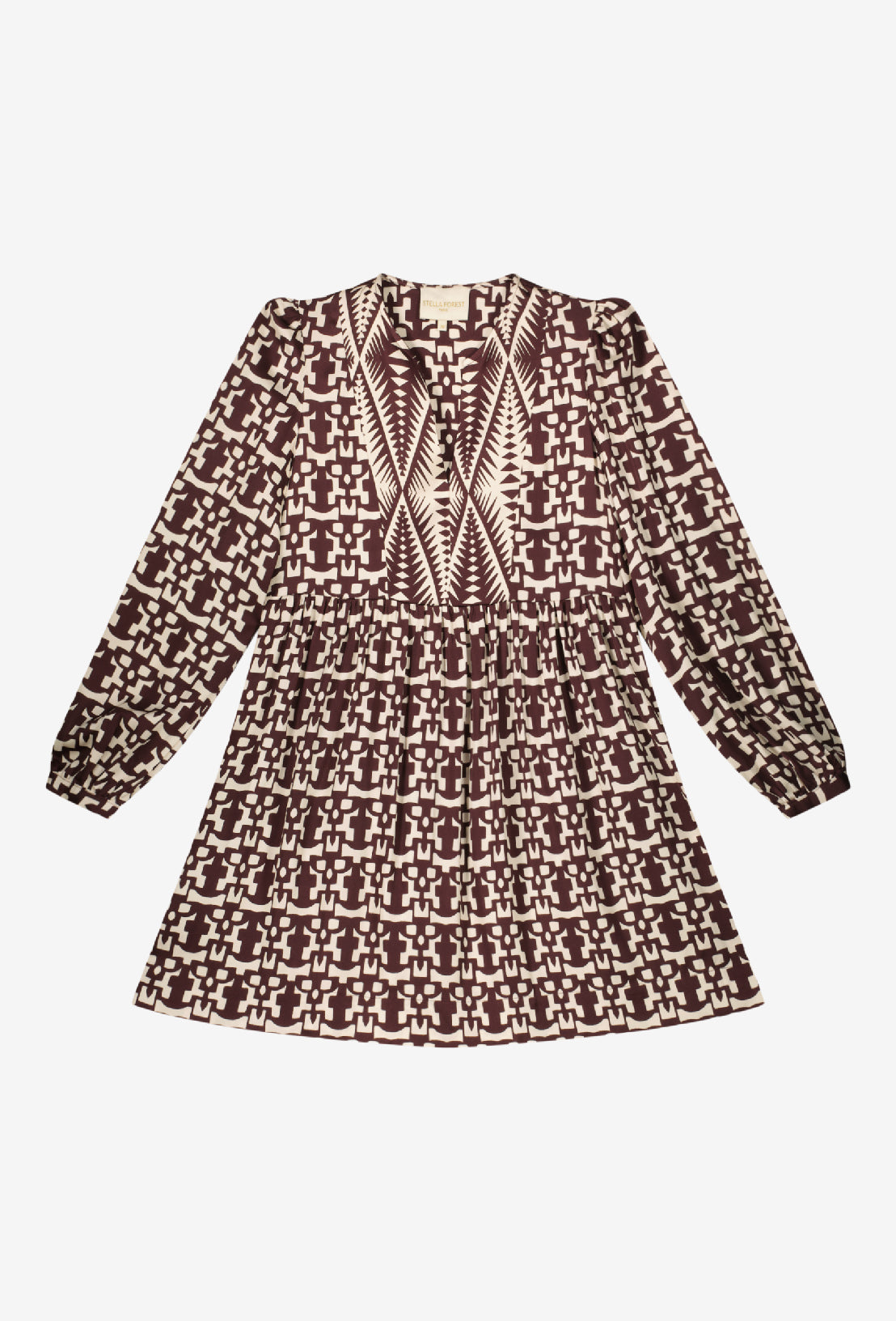 Robe Courte Azel - Bordeaux