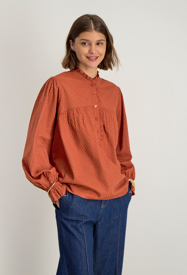 Tunica con Bottoni Hesme - Caramel
