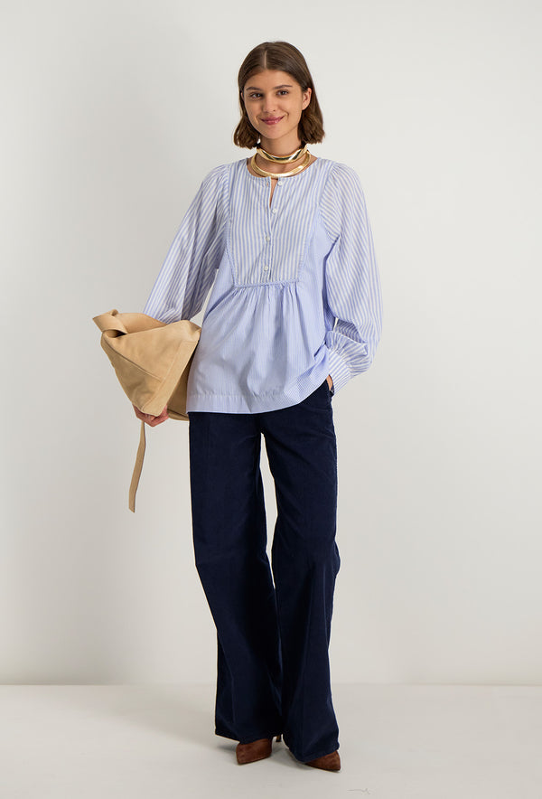Tunica M Ricamate Aden - Blu