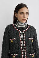 Cardigan Twist - Gris