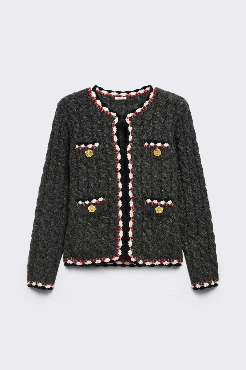 Cardigan Twist - Gris