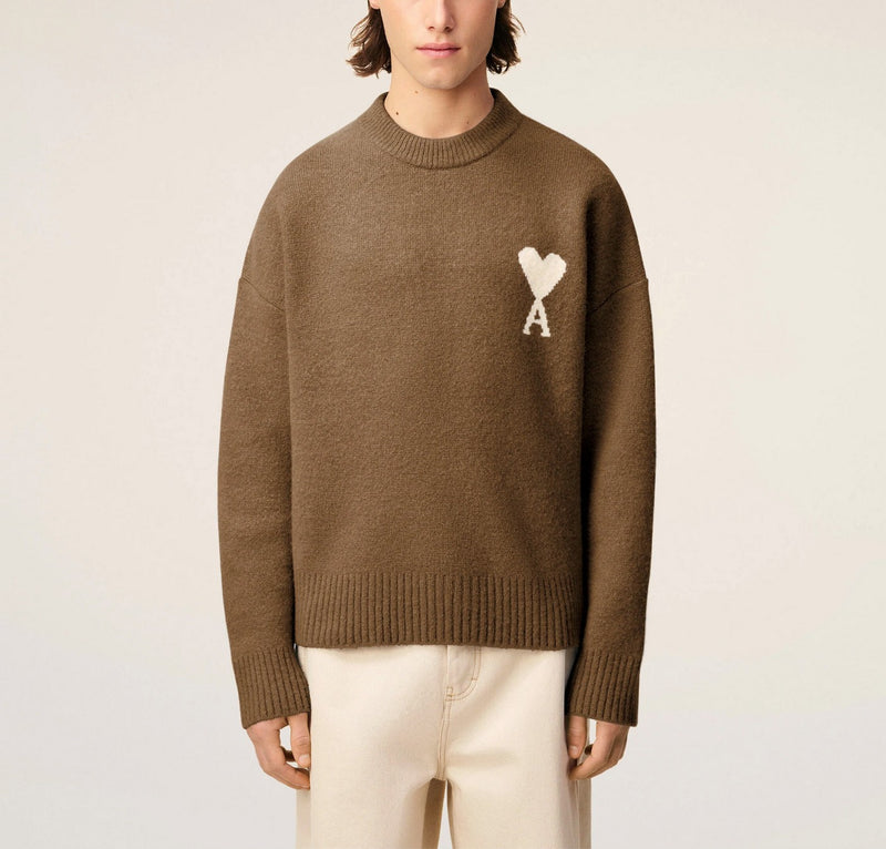 Ami Paris - Jersey Ami De Coeur Alpaca Cuello Redondo